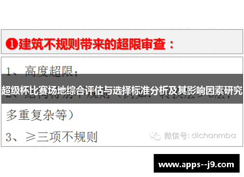 超级杯比赛场地综合评估与选择标准分析及其影响因素研究