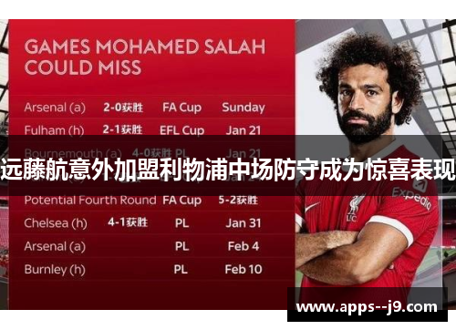 远藤航意外加盟利物浦中场防守成为惊喜表现